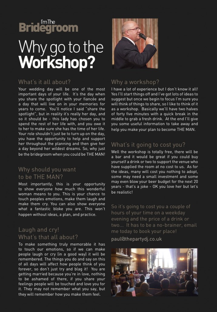 Bridesgroom workshop reverse